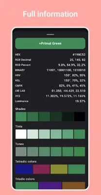 Color picker android App screenshot 2